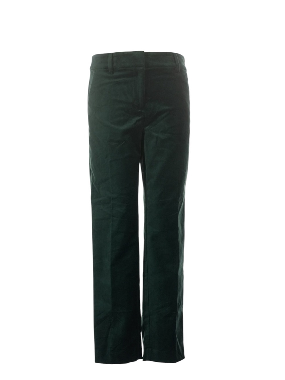 Loft Riviera Slim Straight Leg Velvet Pants 2 Green Holiday Christmas Party NWT